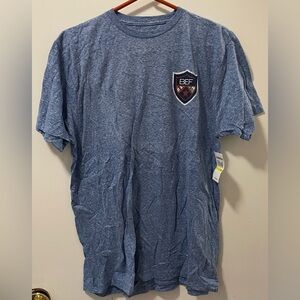 Flag & Anthem Men's Blue Heather Crew Neck Short Sleeve T-Shirt Size Medium NWT